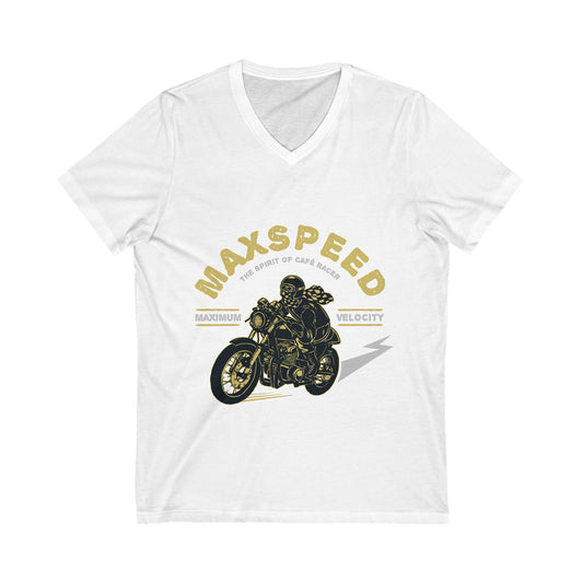 Max Speed Unisex Short Sleeve V-neck Tshirt
