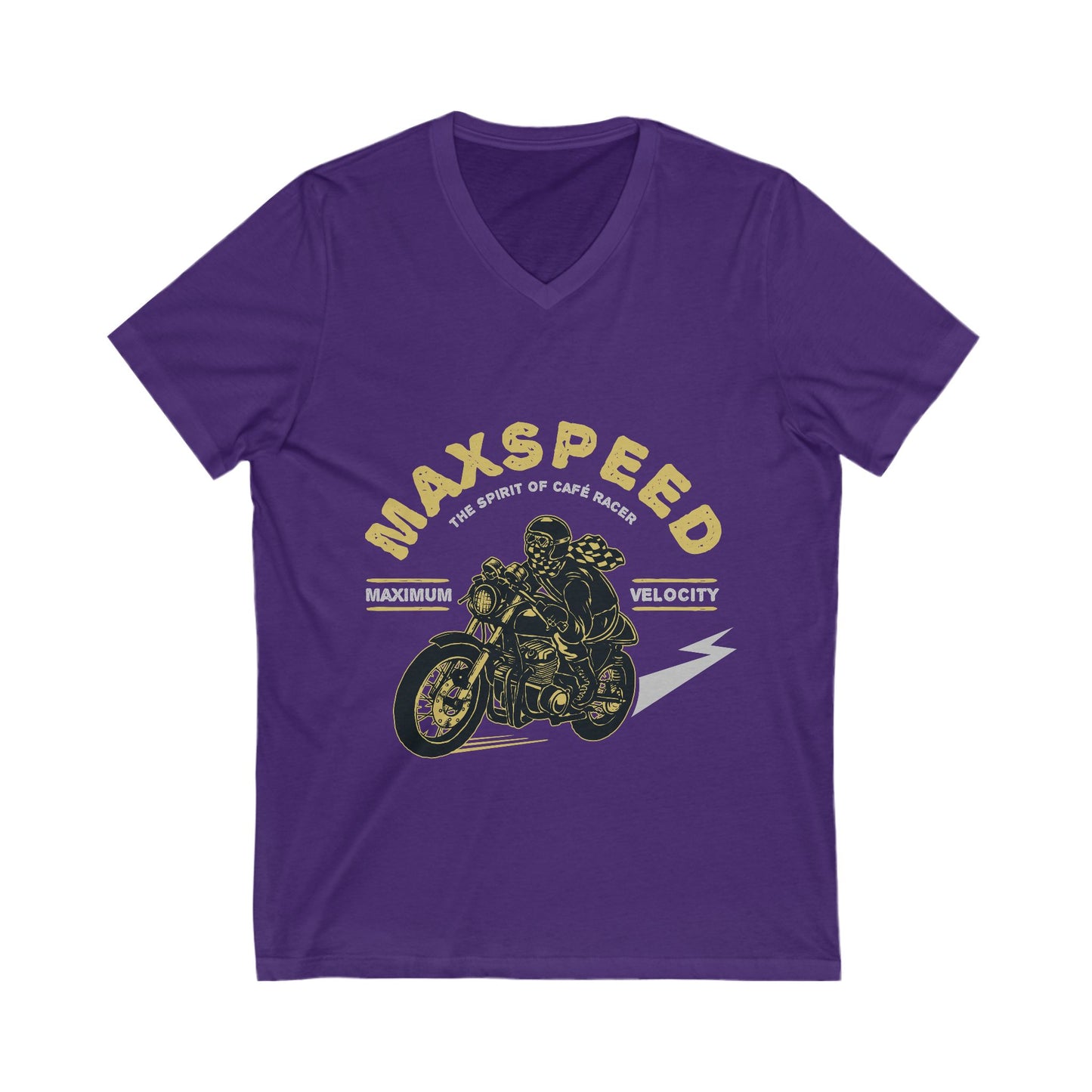 Max Speed Unisex Short Sleeve V-neck Tshirt