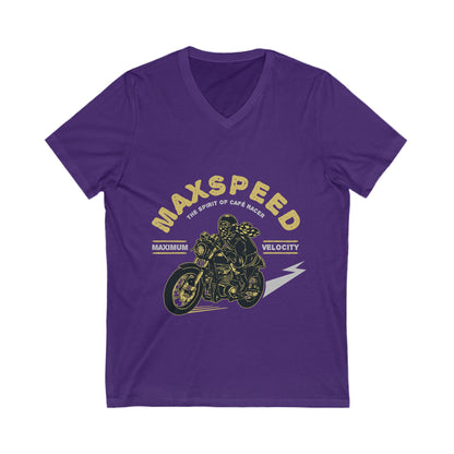 Max Speed Unisex Short Sleeve V-neck Tshirt