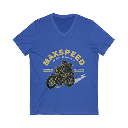 Max Speed Unisex Short Sleeve V-neck Tshirt