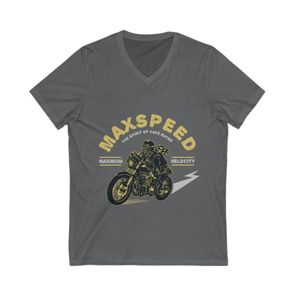 Max Speed Unisex Short Sleeve V-neck Tshirt
