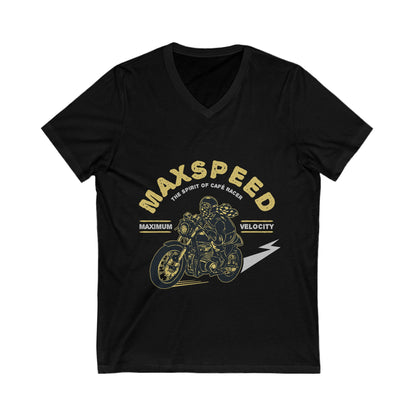 Max Speed Unisex Short Sleeve V-neck Tshirt