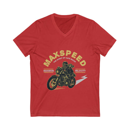 Max Speed Unisex Short Sleeve V-neck Tshirt