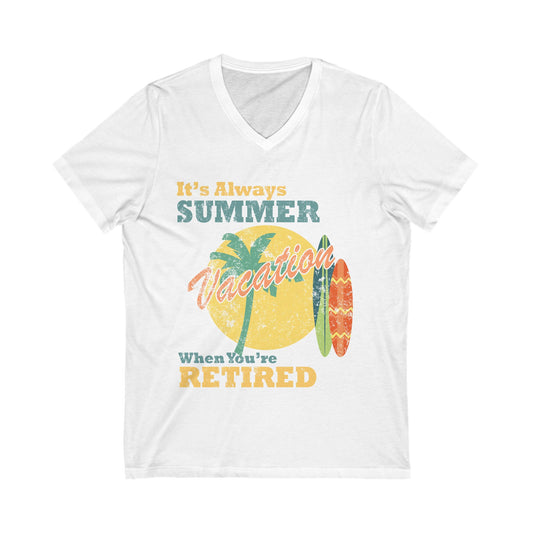 Always Summer Retired Unisex Short Sleeve V-neck Tshirt