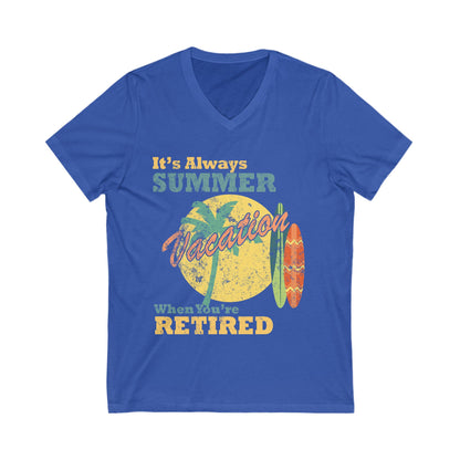 Always Summer Retired Unisex Short Sleeve V-neck Tshirt