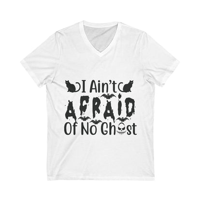 I Ain’T Afraid Of No Ghost Unisex Short Sleeve V-neck Tshirt
