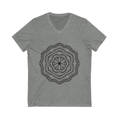 Mandala_116 Unisex Short Sleeve V-neck Tshirt