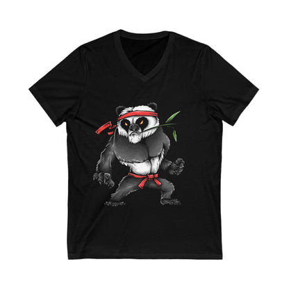 Kungfu Zoo Unisex Short Sleeve V-neck Tshirt
