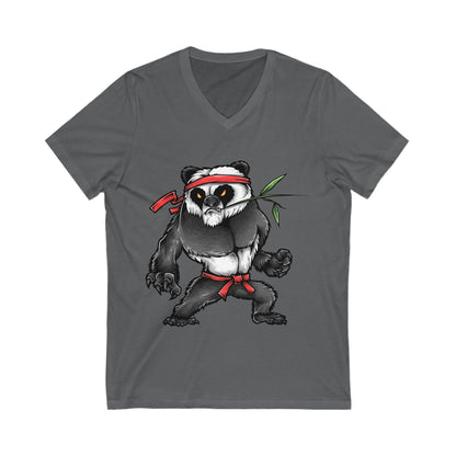 Kungfu Zoo Unisex Short Sleeve V-neck Tshirt