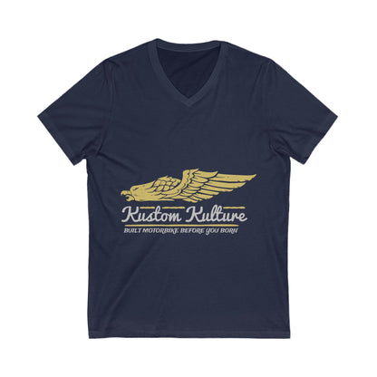 Kustom Kulture Eagle Unisex Short Sleeve V-neck Tshirt
