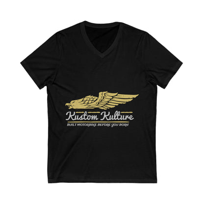 Kustom Kulture Eagle Unisex Short Sleeve V-neck Tshirt