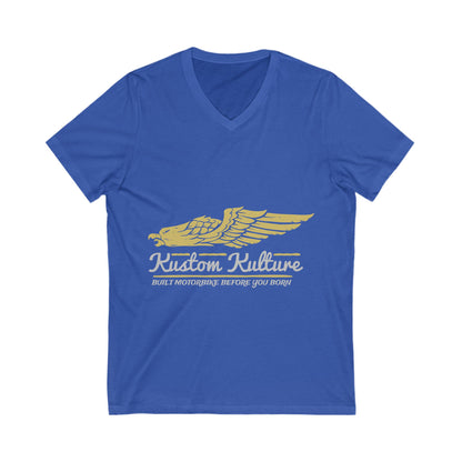Kustom Kulture Eagle Unisex Short Sleeve V-neck Tshirt