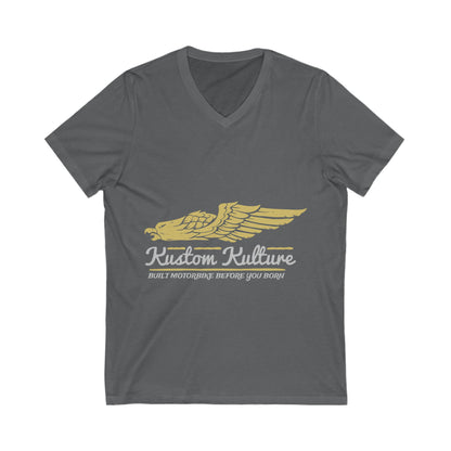 Kustom Kulture Eagle Unisex Short Sleeve V-neck Tshirt