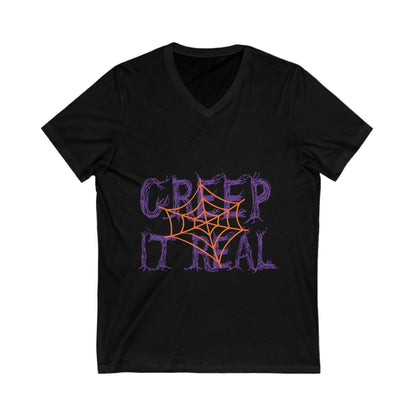 Creep It Reall Unisex Short Sleeve V-neck Tshirt