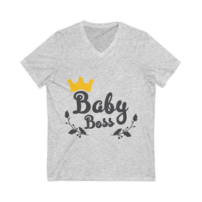 Baby Boss Unisex Short Sleeve V-neck Tshirt