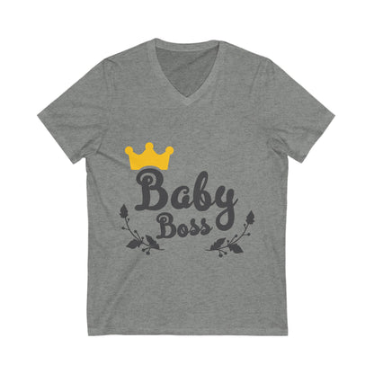 Baby Boss Unisex Short Sleeve V-neck Tshirt