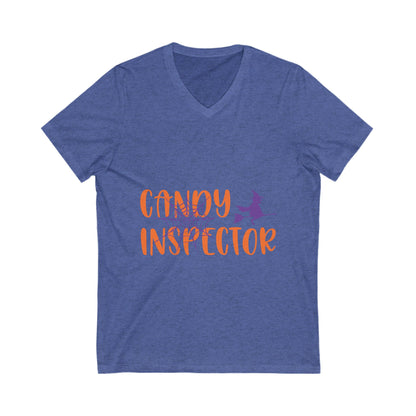 Candy Inspectoor Unisex Short Sleeve V-neck Tshirt