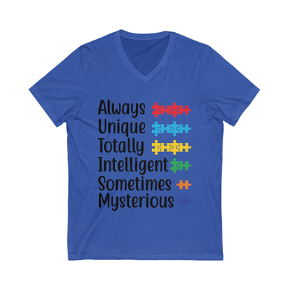 Always Unique Unisex Short Sleeve V-neck Tshirt