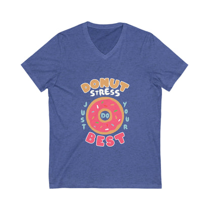 Donut Stress Unisex Short Sleeve V-neck Tshirt