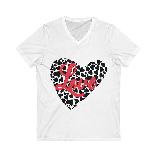 Love2 Unisex Short Sleeve V-neck Tshirt