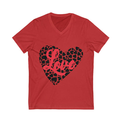 Love2 Unisex Short Sleeve V-neck Tshirt