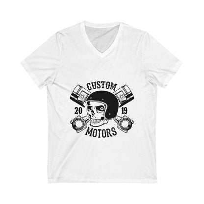 Custom Motors Unisex Short Sleeve V-neck Tshirt