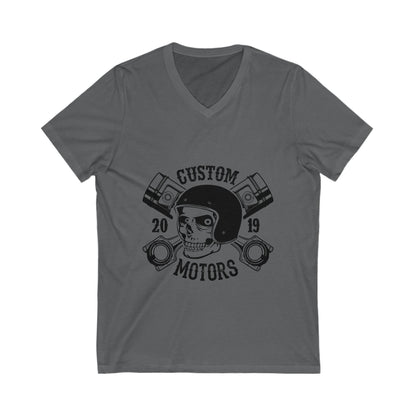 Custom Motors Unisex Short Sleeve V-neck Tshirt