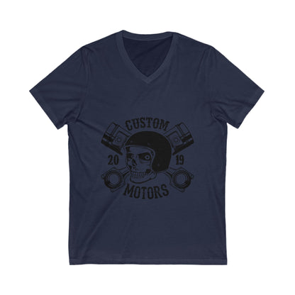 Custom Motors Unisex Short Sleeve V-neck Tshirt