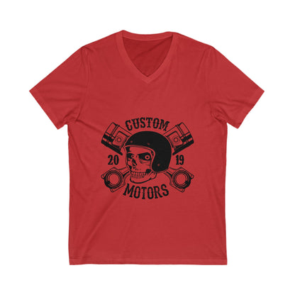 Custom Motors Unisex Short Sleeve V-neck Tshirt