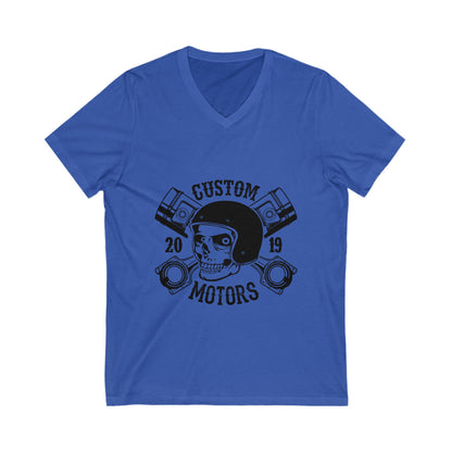 Custom Motors Unisex Short Sleeve V-neck Tshirt
