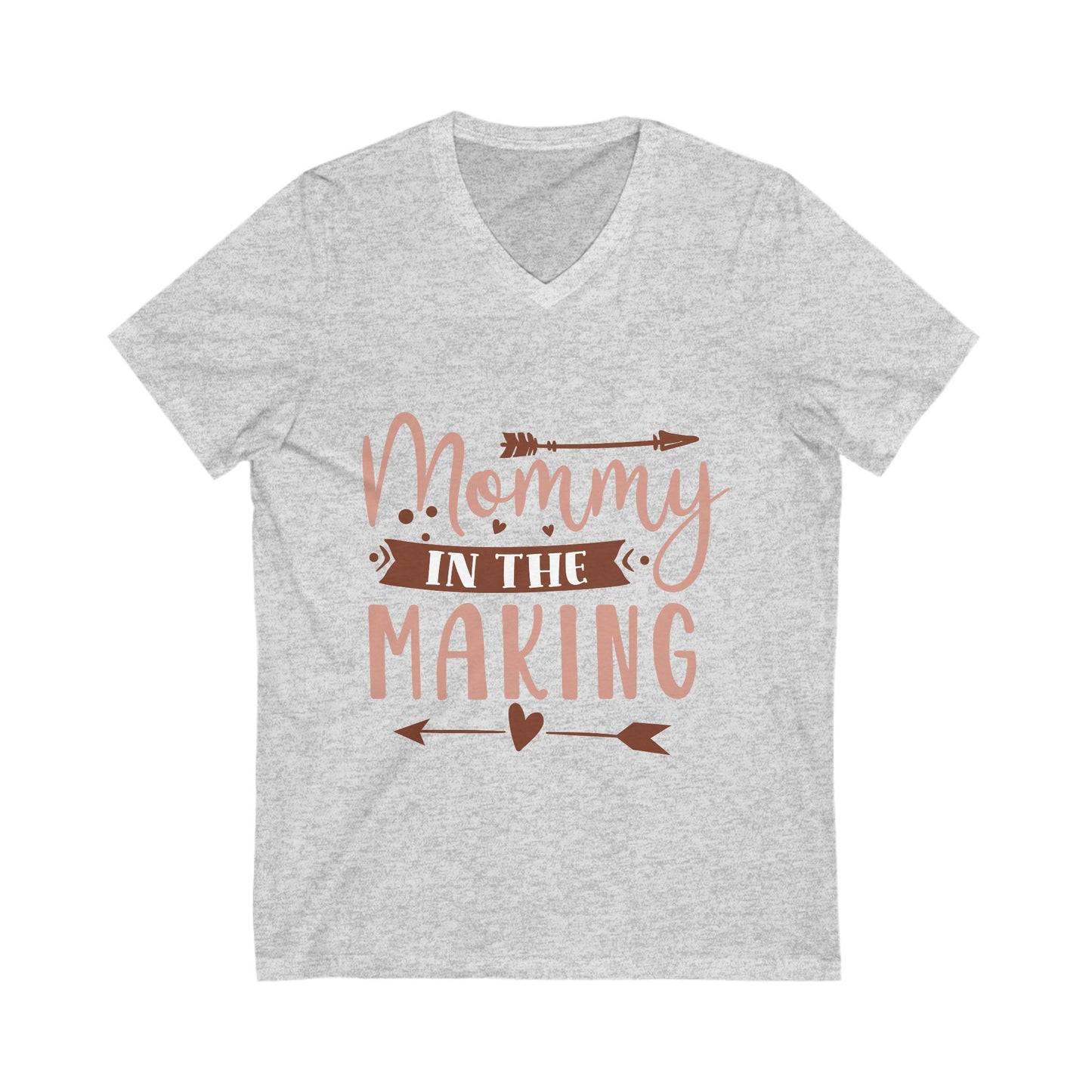 Mommy In The Making Unisex Short Sleeve V-neck Tshirt