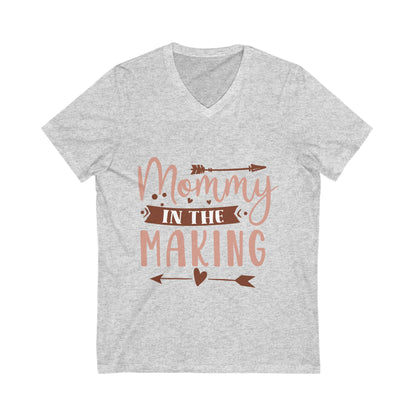 Mommy In The Making Unisex Short Sleeve V-neck Tshirt
