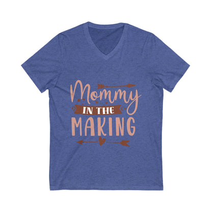 Mommy In The Making Unisex Short Sleeve V-neck Tshirt