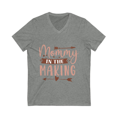 Mommy In The Making Unisex Short Sleeve V-neck Tshirt