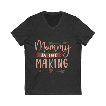 Mommy In The Making Unisex Short Sleeve V-neck Tshirt