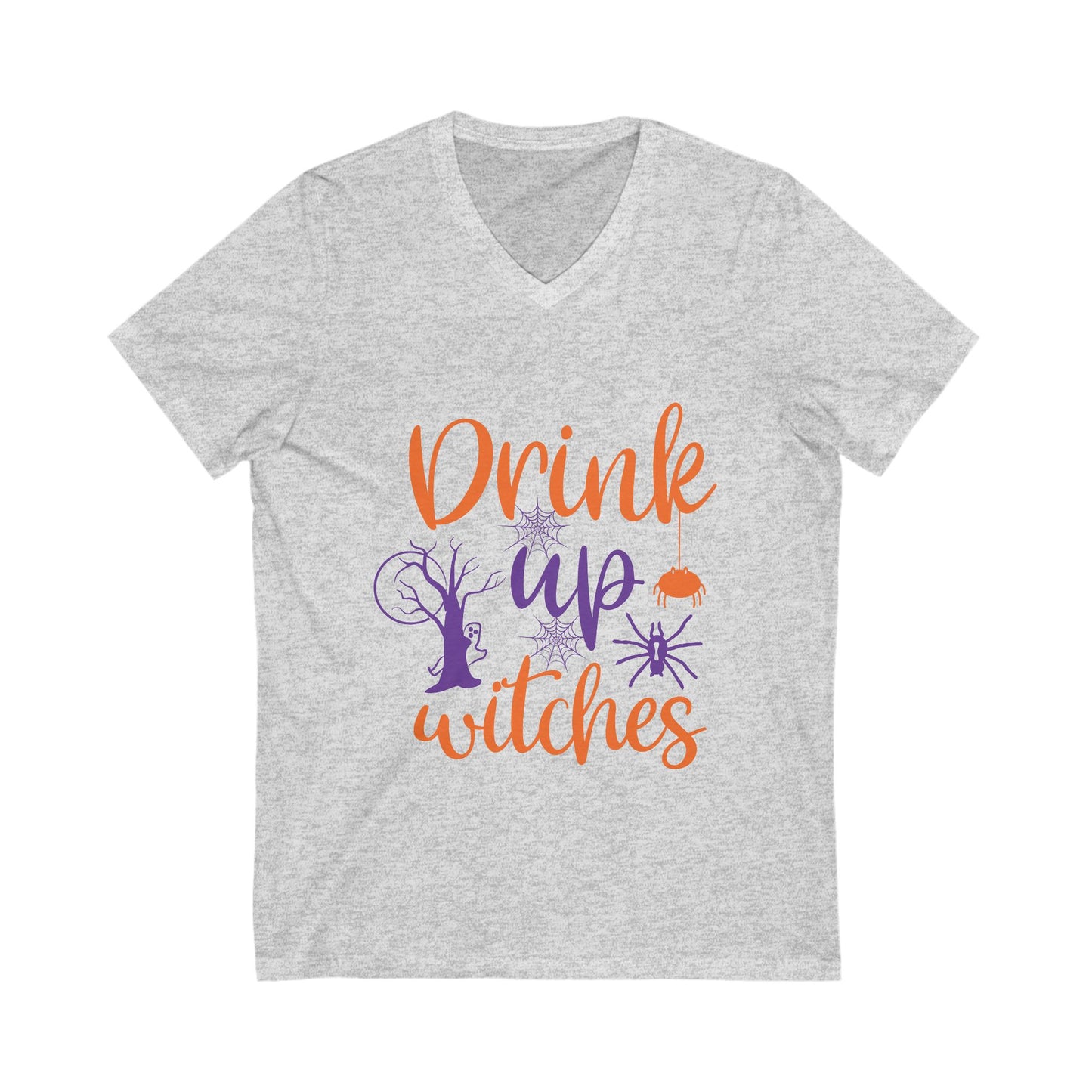 Drink Up Witch Unisex Short Sleeve V-neck Tshirt