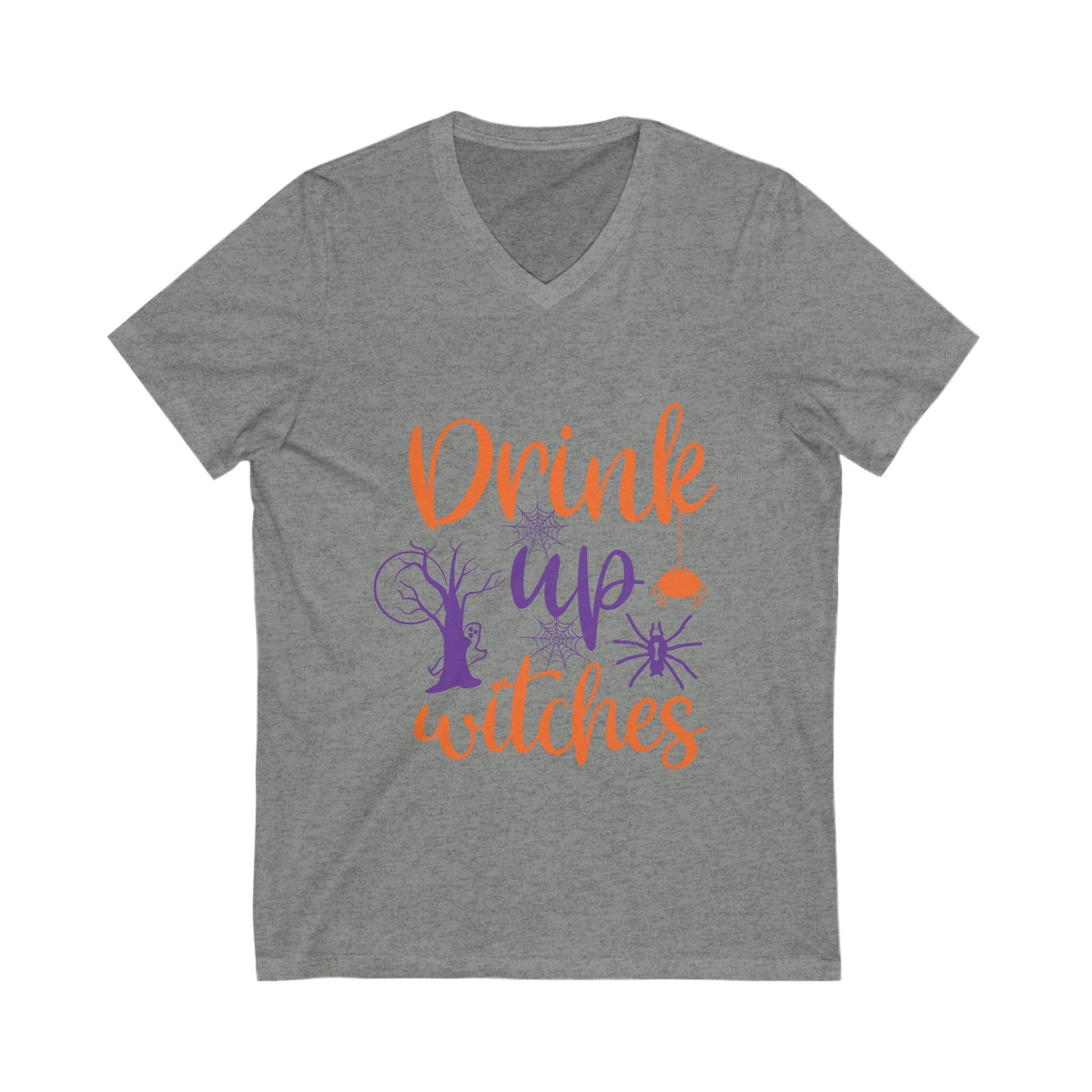 Drink Up Witch Unisex Short Sleeve V-neck Tshirt