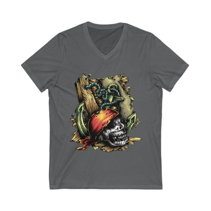 Dead Pirate Unisex Short Sleeve V-neck Tshirt