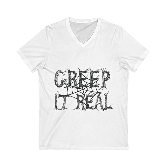 Creep It Real Unisex Short Sleeve V-neck Tshirt