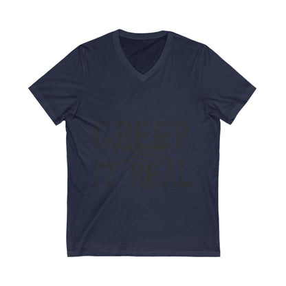 Creep It Real Unisex Short Sleeve V-neck Tshirt