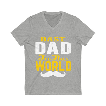 Bast Dad In The World Unisex Short Sleeve V-neck Tshirt