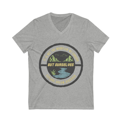Explore Dream Discover Unisex Short Sleeve V-neck Tshirt