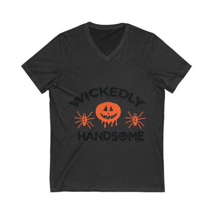 Halloween 27 Unisex Short Sleeve V-neck Tshirt