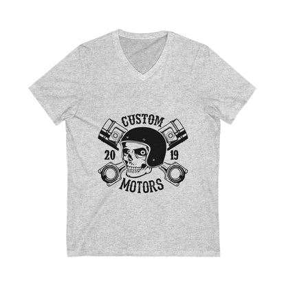 Custom Motors Unisex Short Sleeve V-neck Tshirt