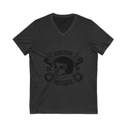 Custom Motors Unisex Short Sleeve V-neck Tshirt