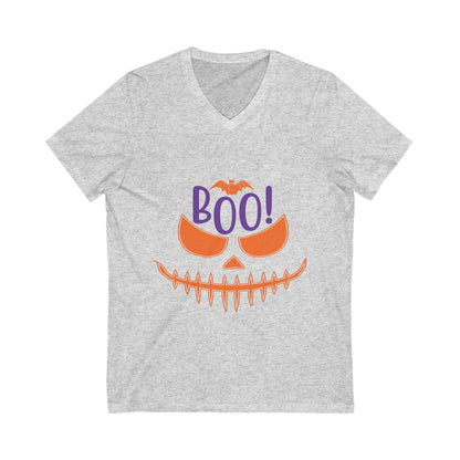 Boo-011 Unisex Short Sleeve V-neck Tshirt