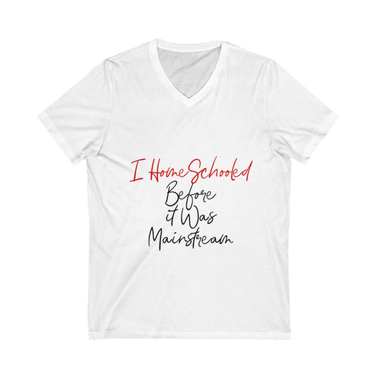 Unisex Jersey Short Sleeve V-Neck Tee