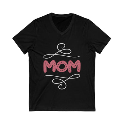 Mom Unisex Short Sleeve V-neck Tshirt