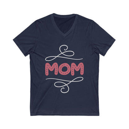 Mom Unisex Short Sleeve V-neck Tshirt