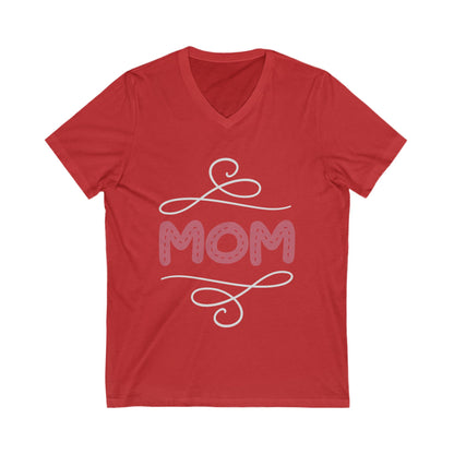 Mom Unisex Short Sleeve V-neck Tshirt